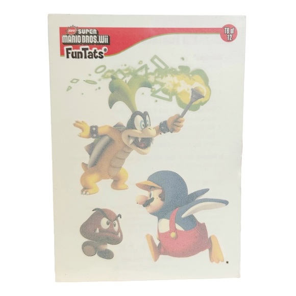 Super Mario Nintendo Y2K Figures Tattoos Luigi Donkey Kong Iggy Koopa Goomba - Picture 15 of 16